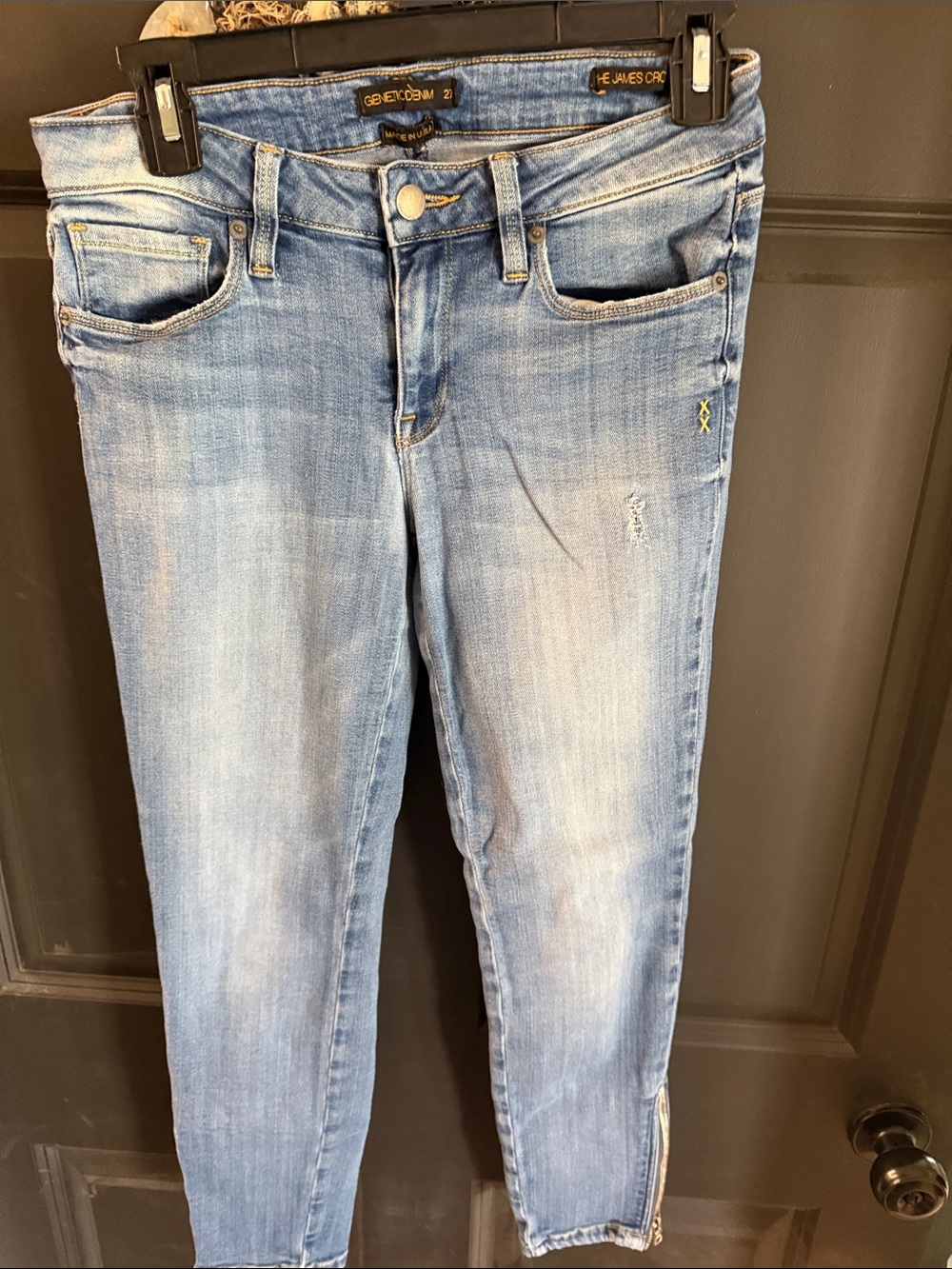 Genetic Denim The James Crop Light Blue Women’s Skinny Ankle Jeans - Sz. 27